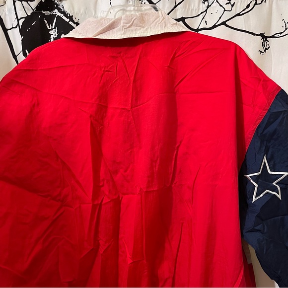 VTG Logo 7 Olympic Collection Track Jacket 90s Atlanta USA Patriotic Large - Picture 15 of 16